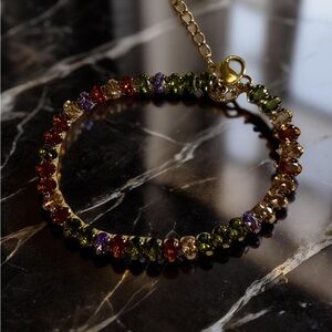 Elegant Multicolor solitaire Bracelet